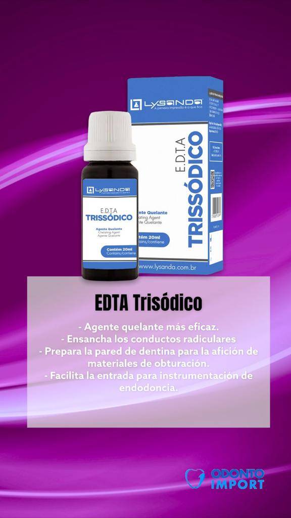 <li>EDTA Trisódico 20ml Lysanda</li>