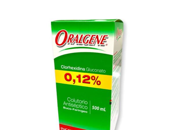 <li>Clorhexidina al 0.12% 500ml Oralgene</li>